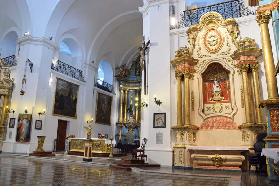 View of the San Ignacio de Loyola Church from the inside