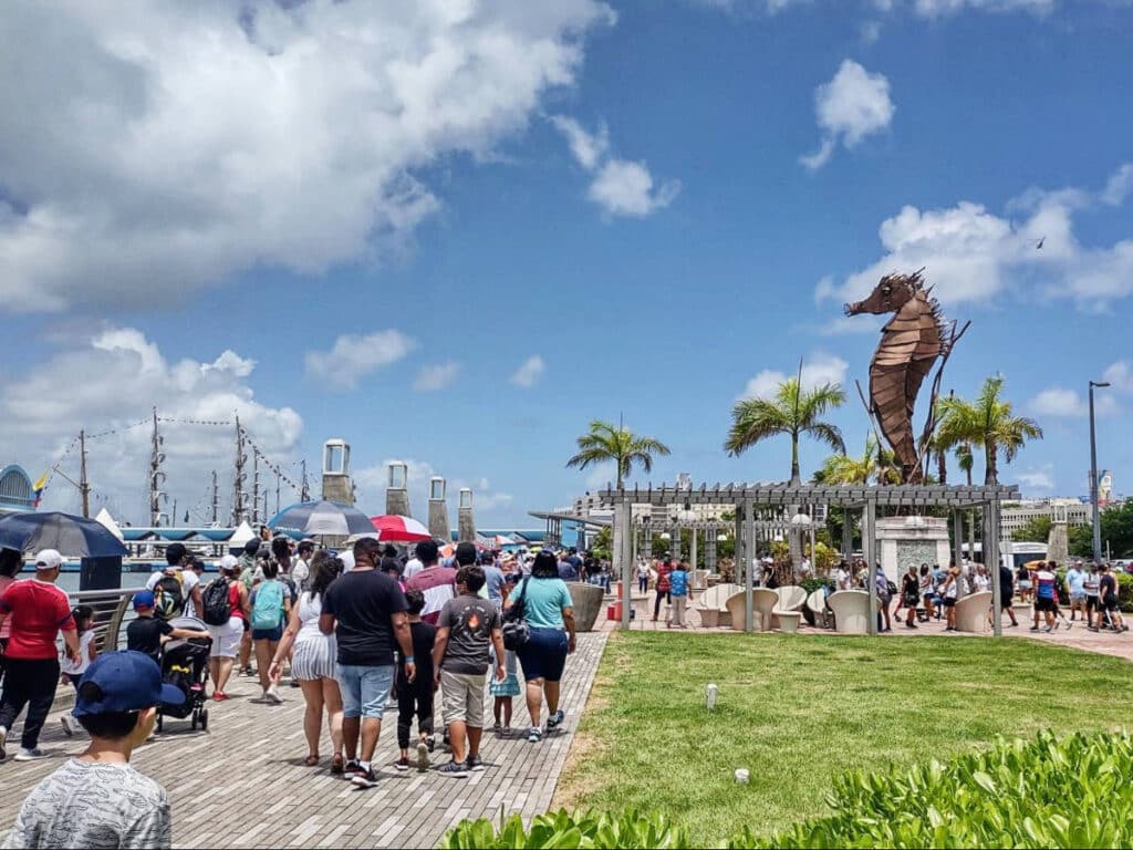 Locals in Puerto Rico during the San Juan 500-year Festival