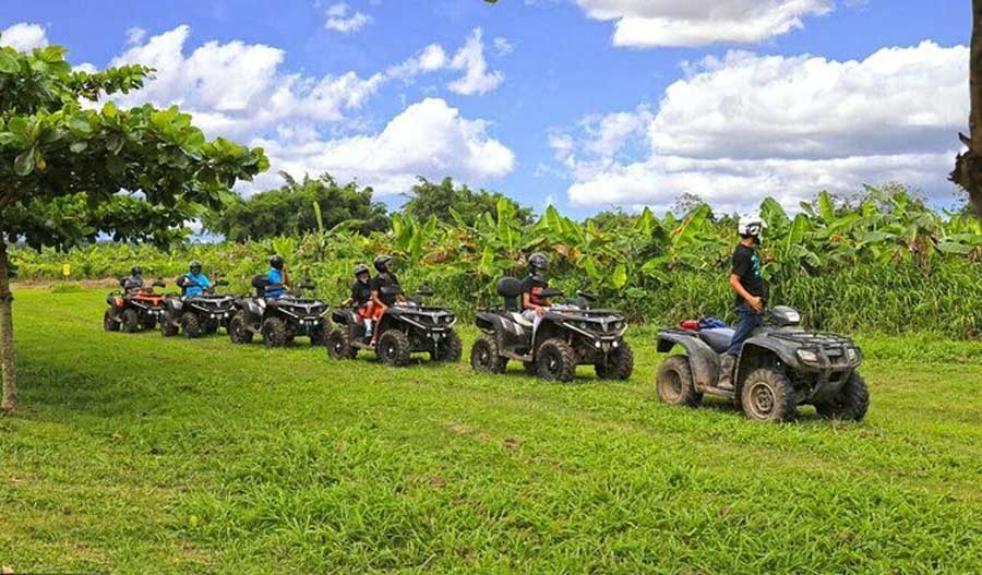 People riding their ATVs in San Juan