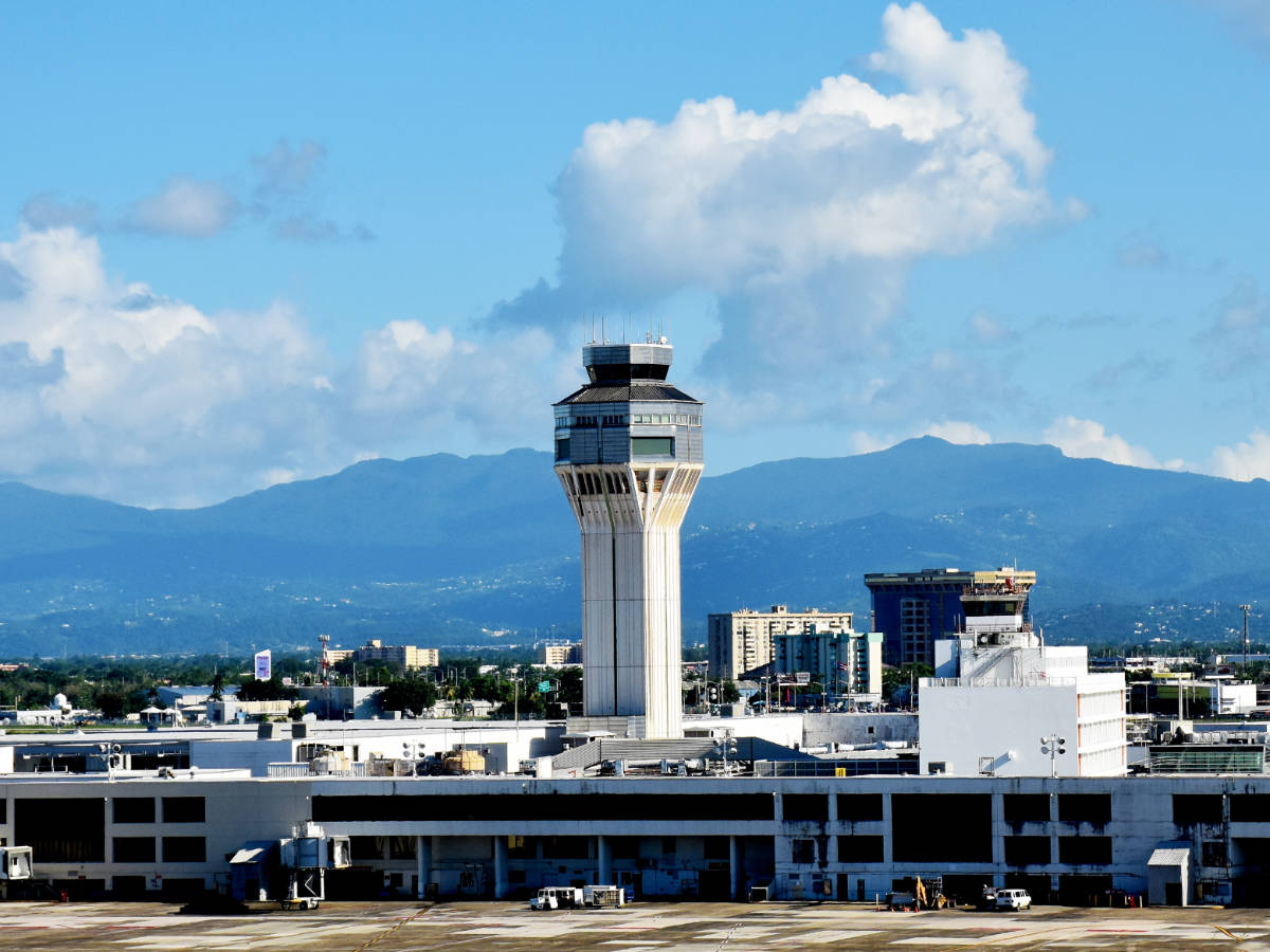 The Control Tower from afar in San Juan Airport
