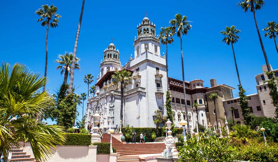 The Hearst Castle in San Simeon, California