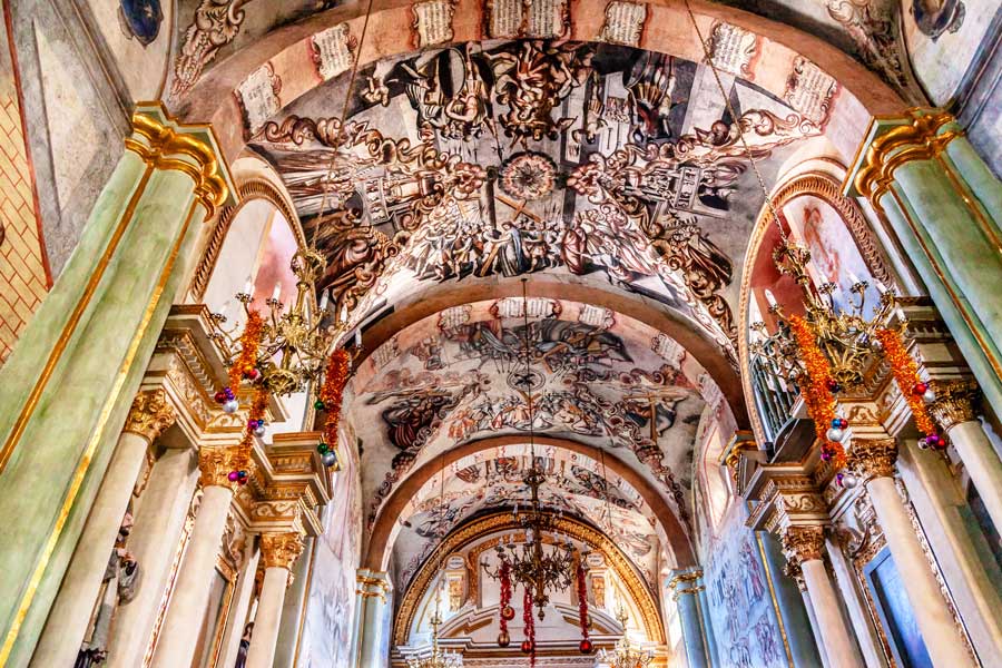 View of the ceiling in Sanctuary of Atotonilco