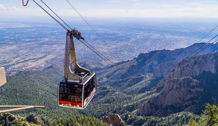 View of the Sandia Peak Tramway