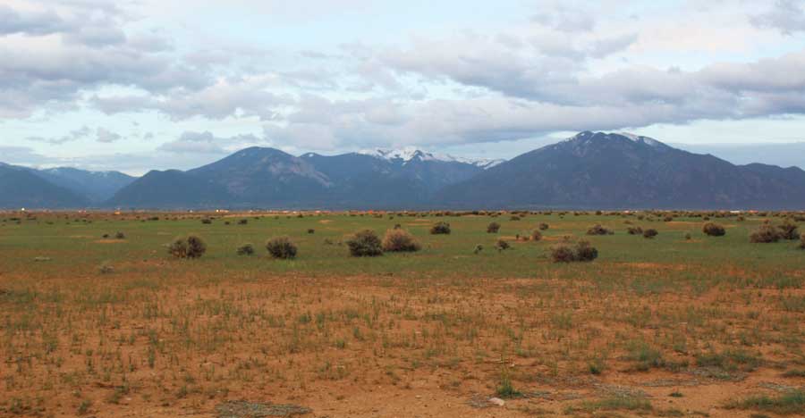 View at the Sangre de Cristo Mountains