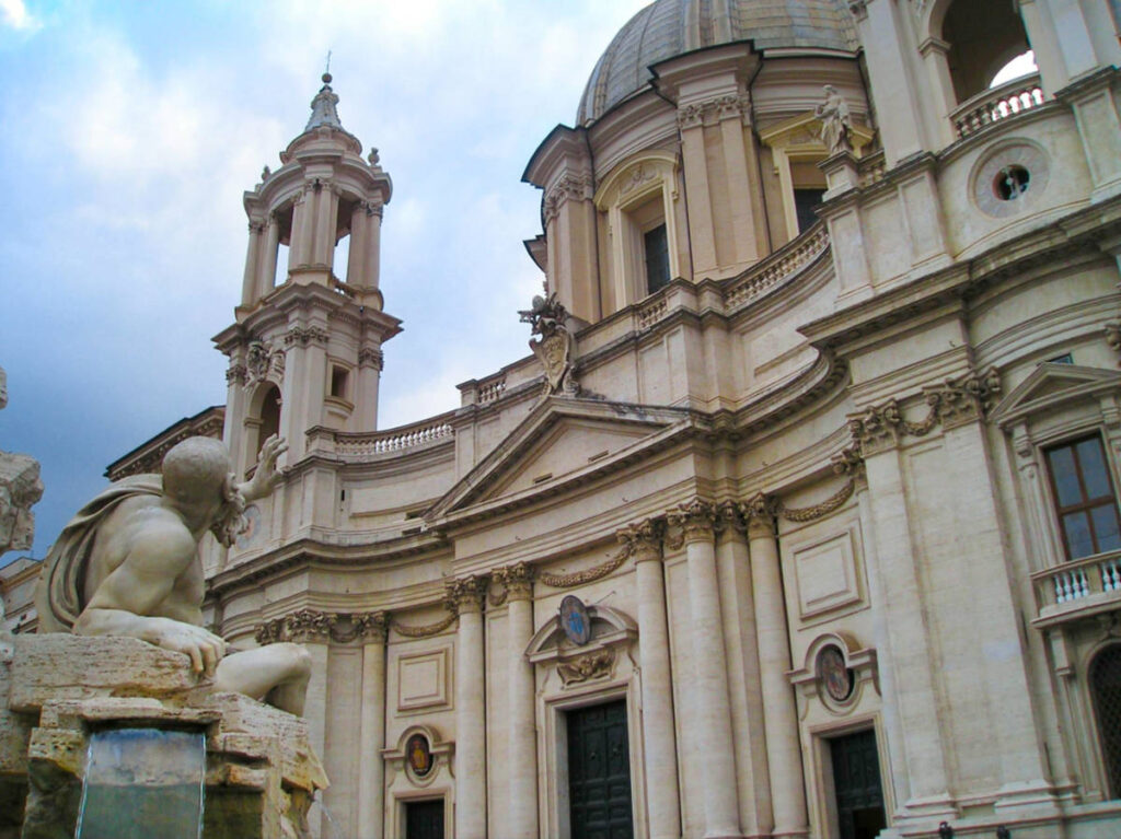 Outside view of Sant’ Agnese in Agone