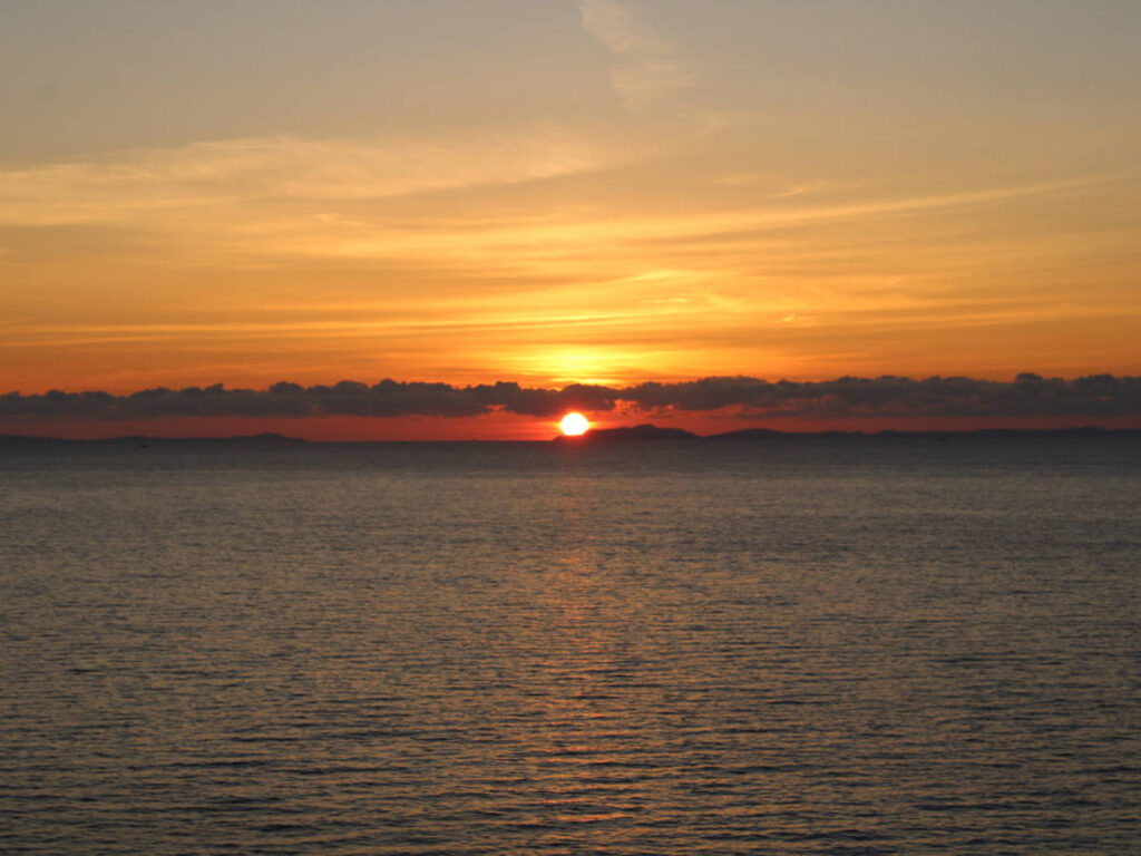 Scenic sunset view in Sant’Agnello