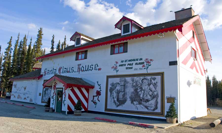 View of the Santa Claus House from the outside