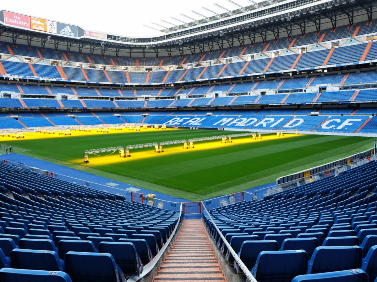 View at the Santiago Bernabéu Stadium