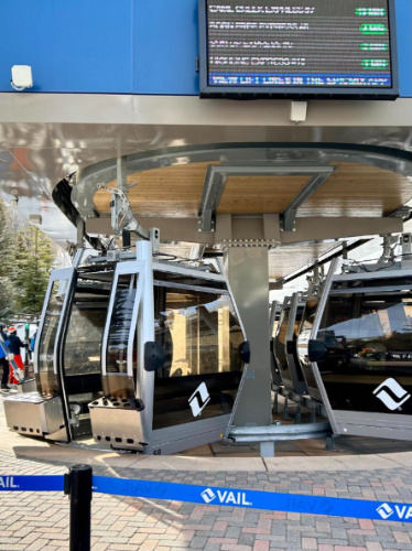 View of the gondola ride in Vail