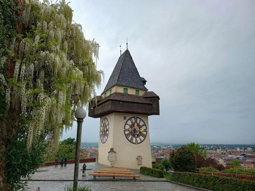 Clock tower in Schlossberg, Graz