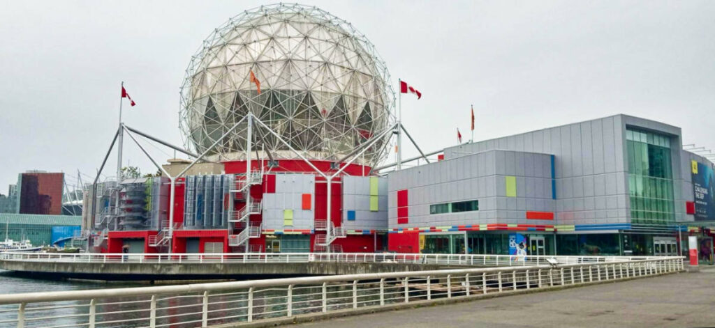 Panoramic view of the dome at the Science World