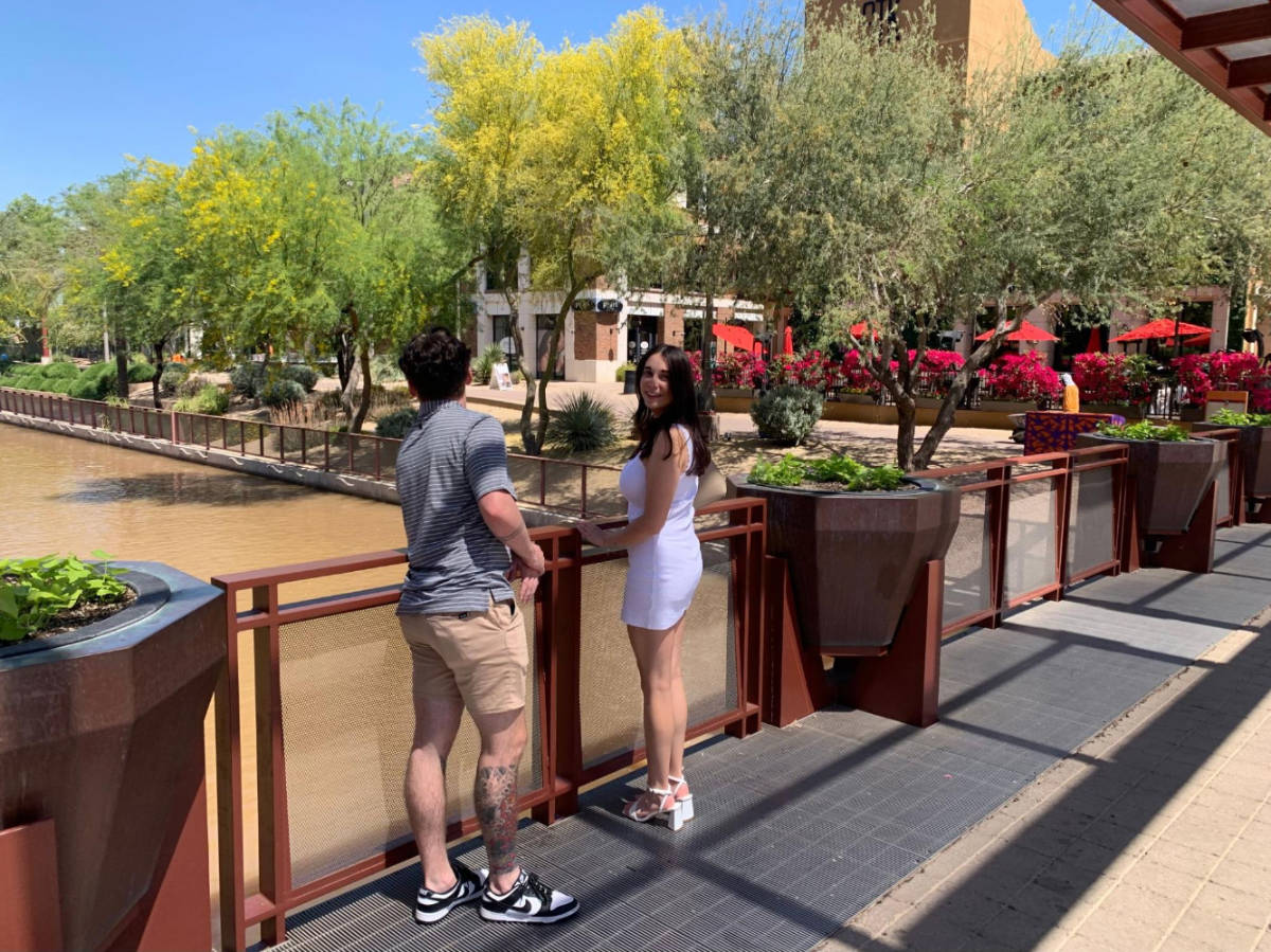A couple admiring the view in Scottsdale