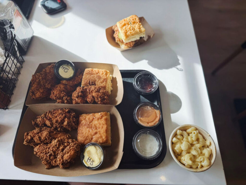 The meal served at Scratch Biscuit Kitchen