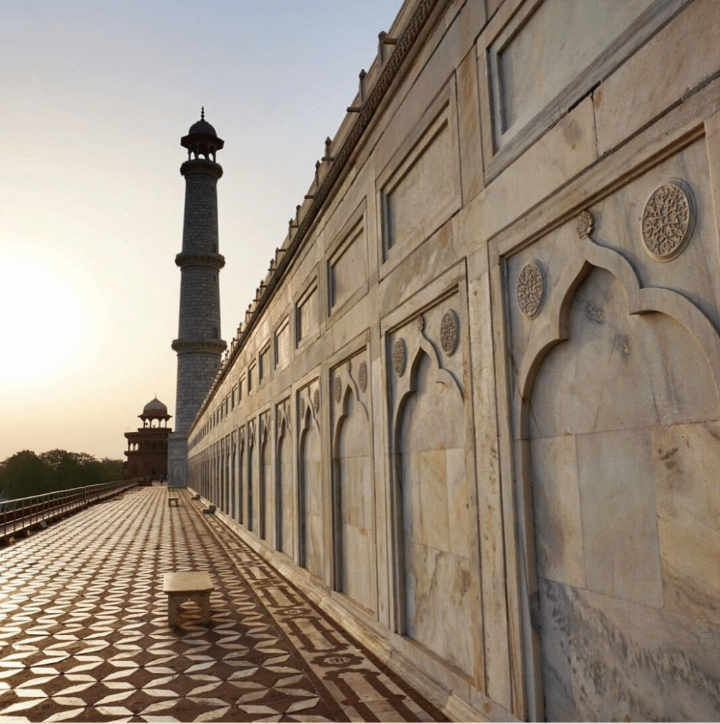 Rear view of the Taj Mahal