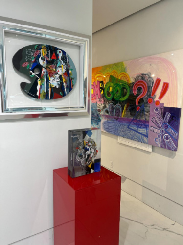 A sculpture piece at the Eden Gallery