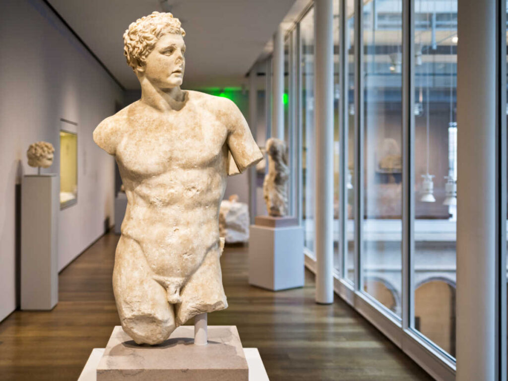 The sculptures inside Harvard Art Museums