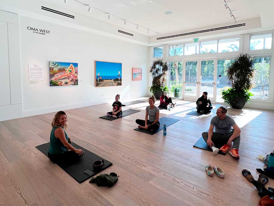 View of people having a yoga session in Seabird Resort
