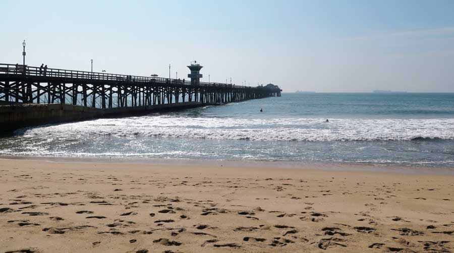 View of a pier in Seal Beach