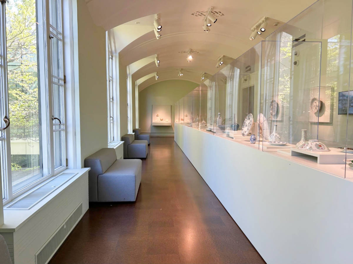 View of displays inside the Seattle Asian Art Museum