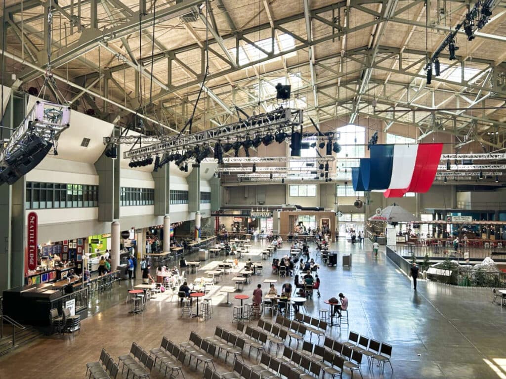 View inside the Seattle Center Armory