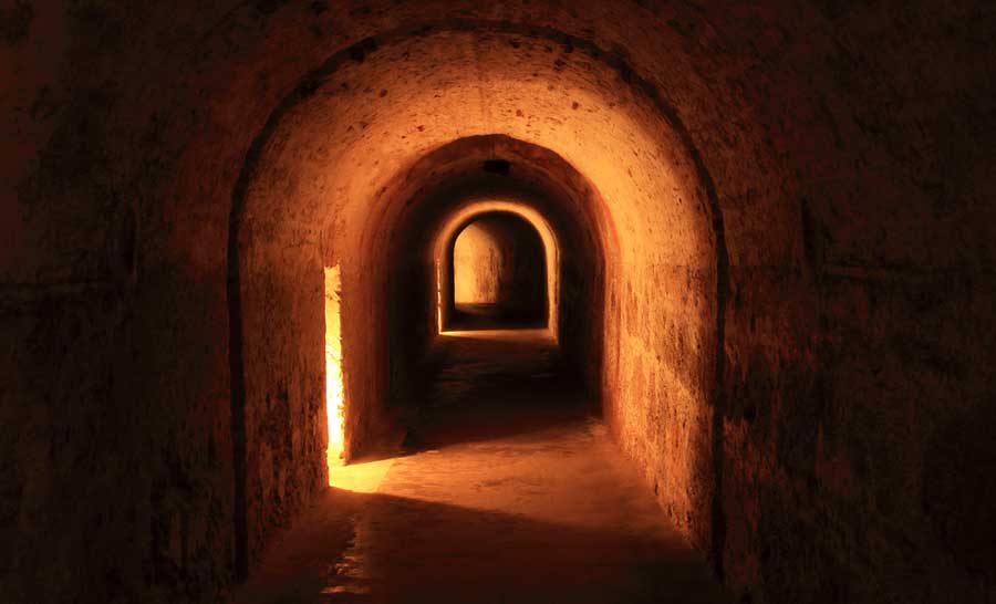 View of a secret passage in Castillo de San Cristóbal