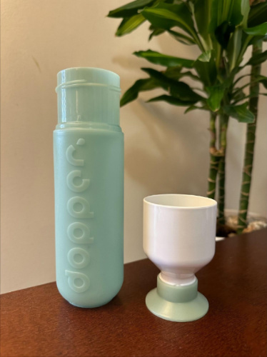 A cup from the separable Dopper water bottle 