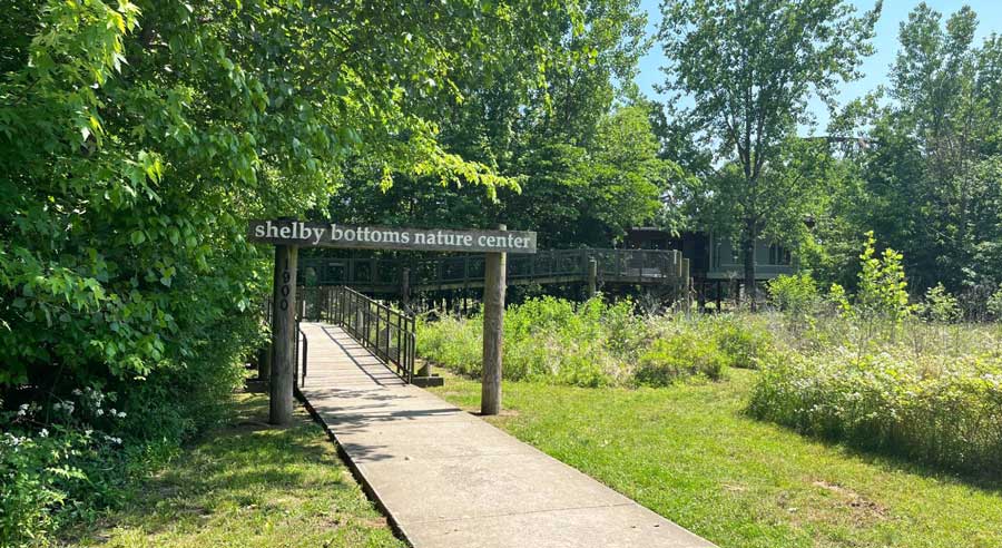 Relaxing view from Shelby Bottoms Nature Center