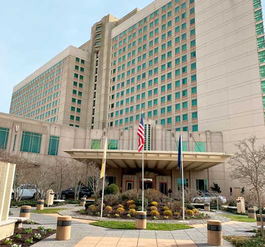 The Sheraton Atlantic City building from the outside