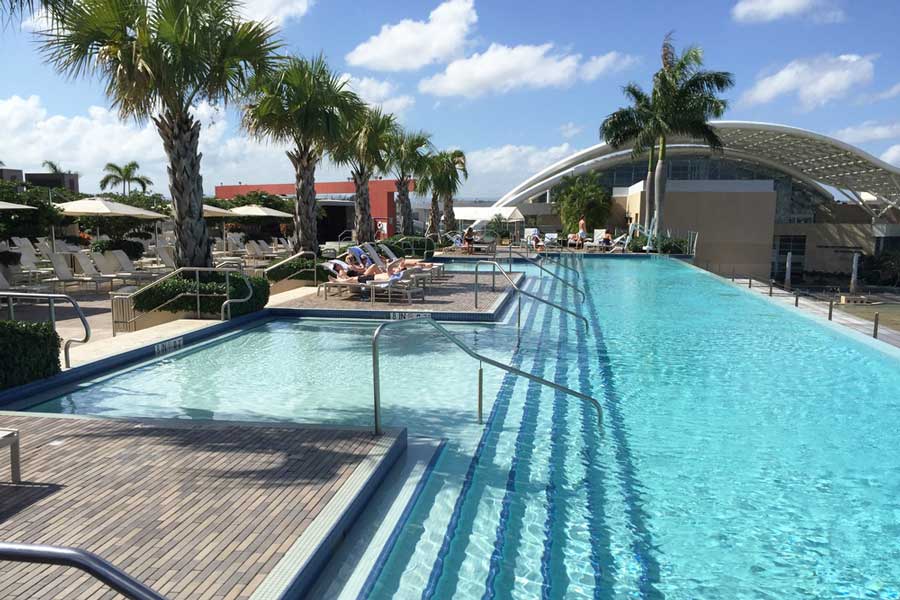 View from the pool area of the Sheraton Puerto Rico Hotel and Casino
