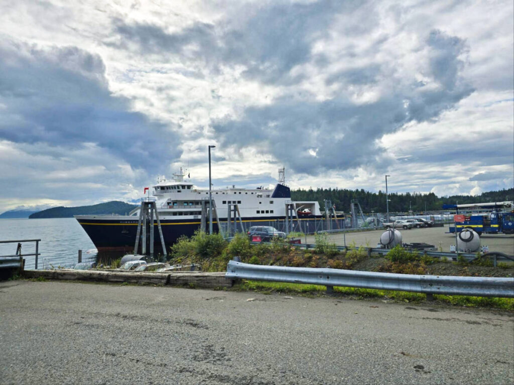 Ships docked at Auke Bay