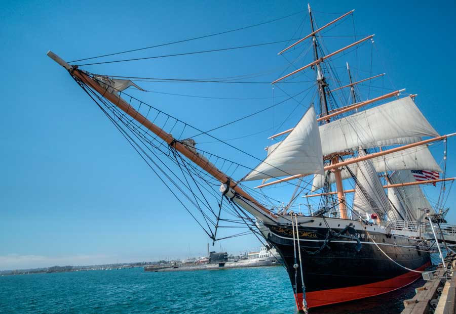 The Star if India ship in Maritime Museum of San Diego