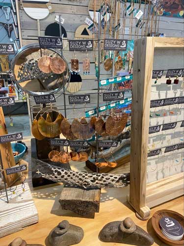 View of items at a local shop in Moab