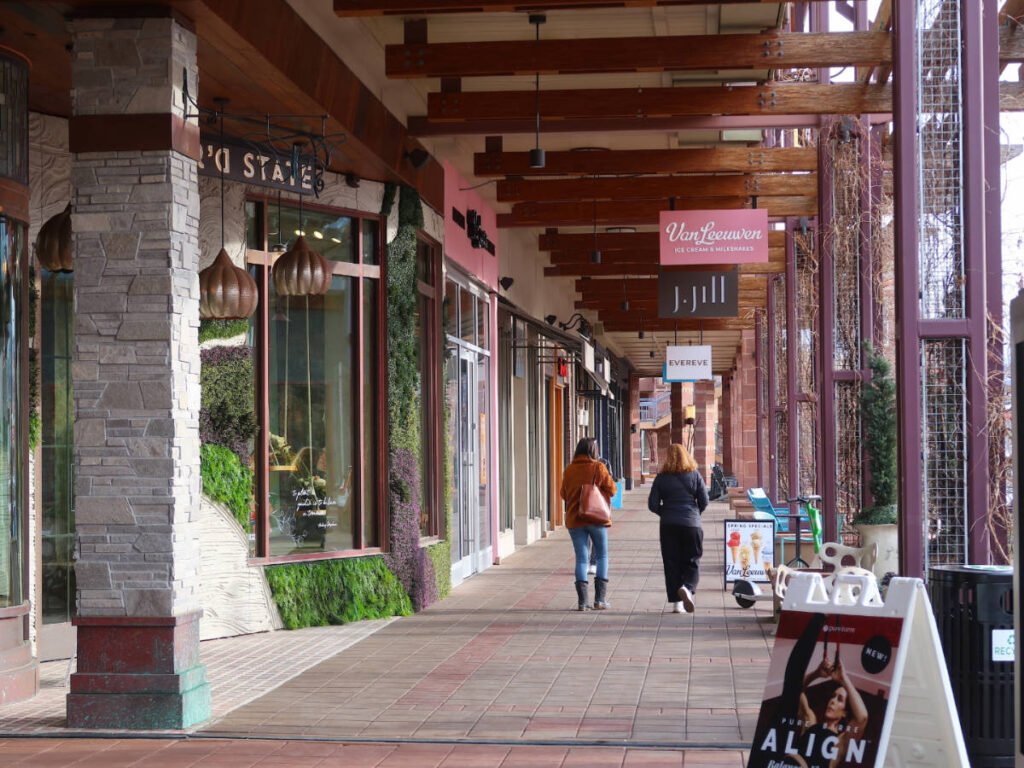 A line of shops in Twenty Ninth Street