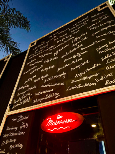 View of the signatures on the Comedy Store Wall