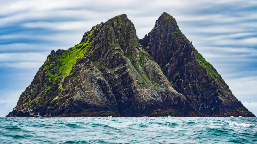 View of the magnificent Skelling Michael island