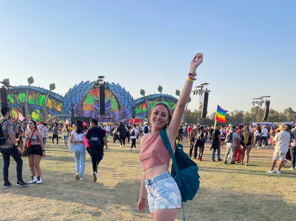 The author Sky, enjoying at the EDC 2022 music festival