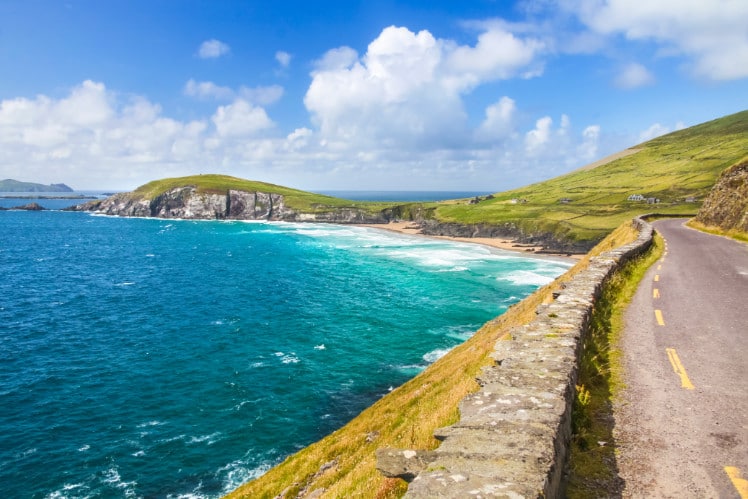 Road leading to Slea Head coast