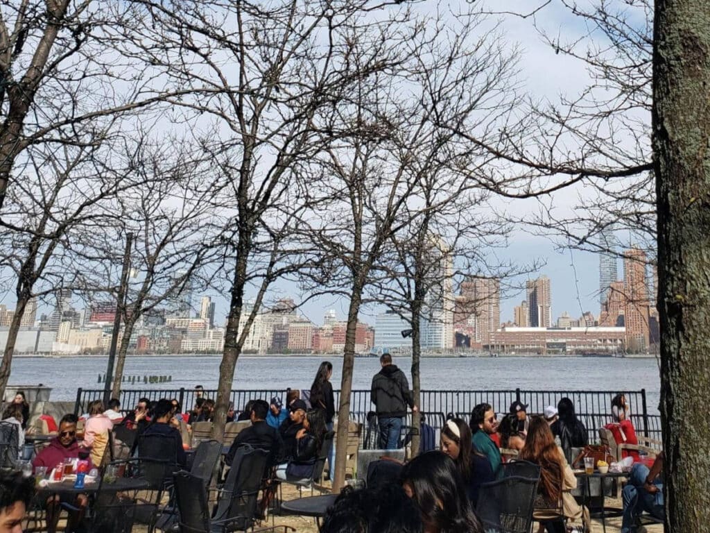 People enjoying their day at the Smorgasbar