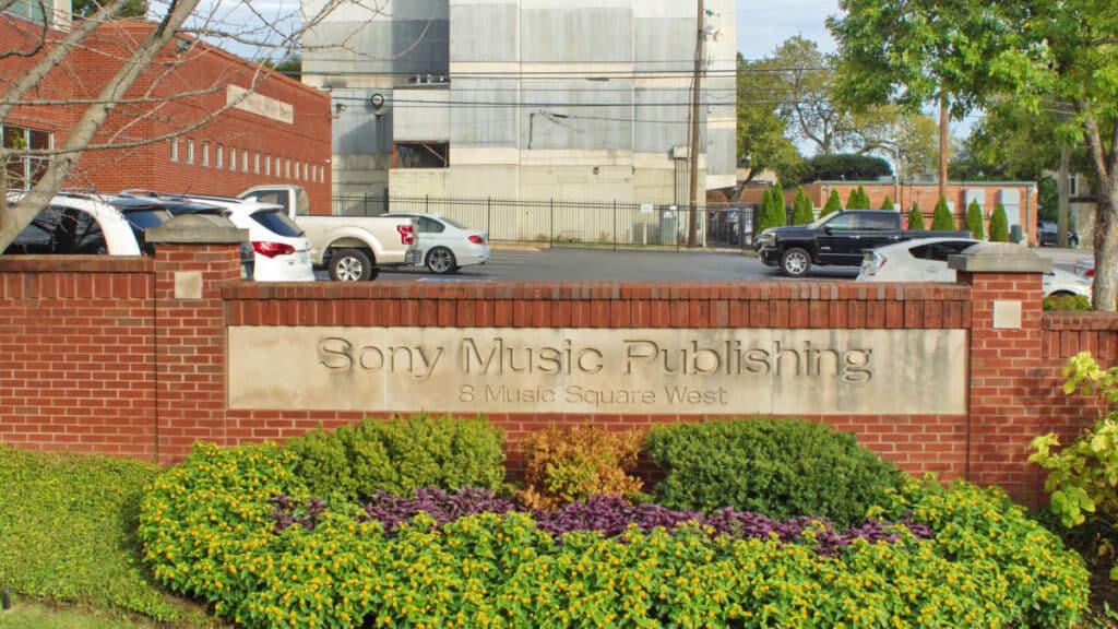 The Sony Music Publishing from the outside in Nashville