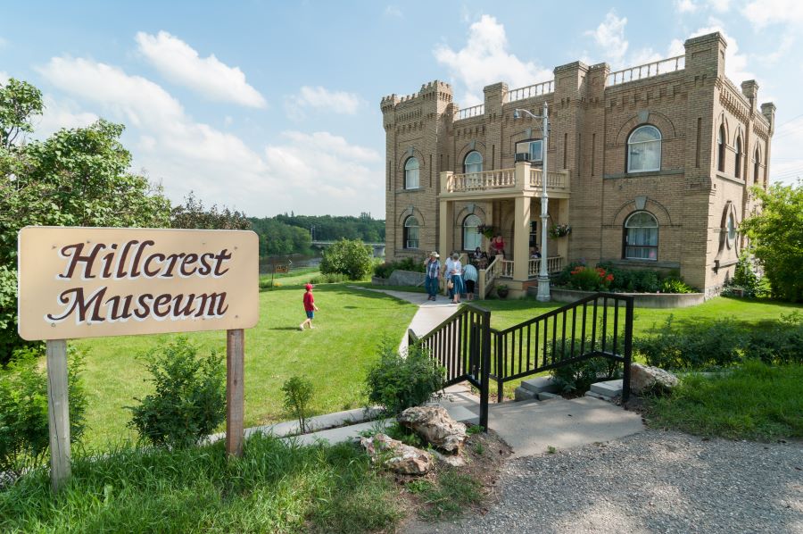 View outside the Hillcrest Museum and in Souris Manitoba