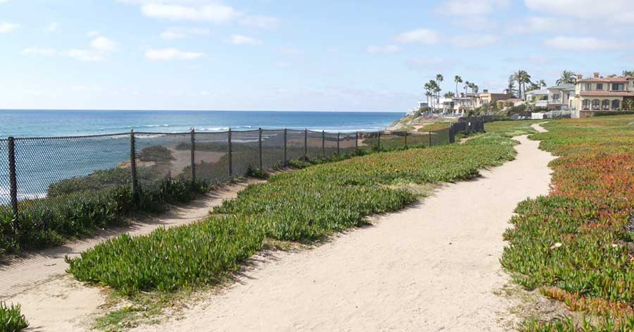 A seascape viewpoint in South Carlsbad