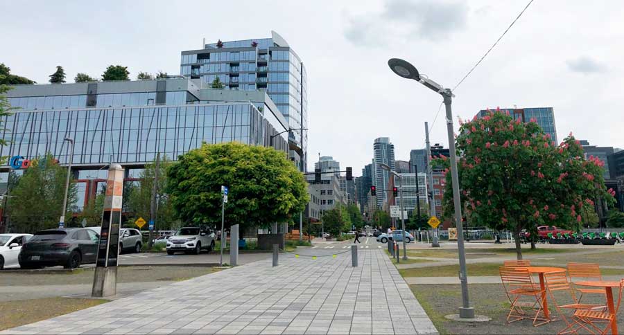 View of buildings in South Lake Union