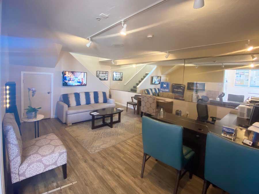 View inside a room in Southern California Beach Club