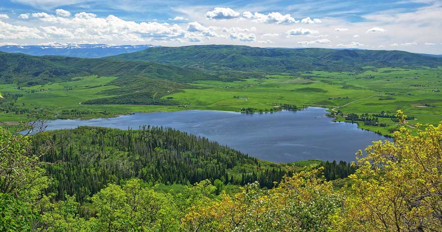 Scenic view of the Lake Catamount