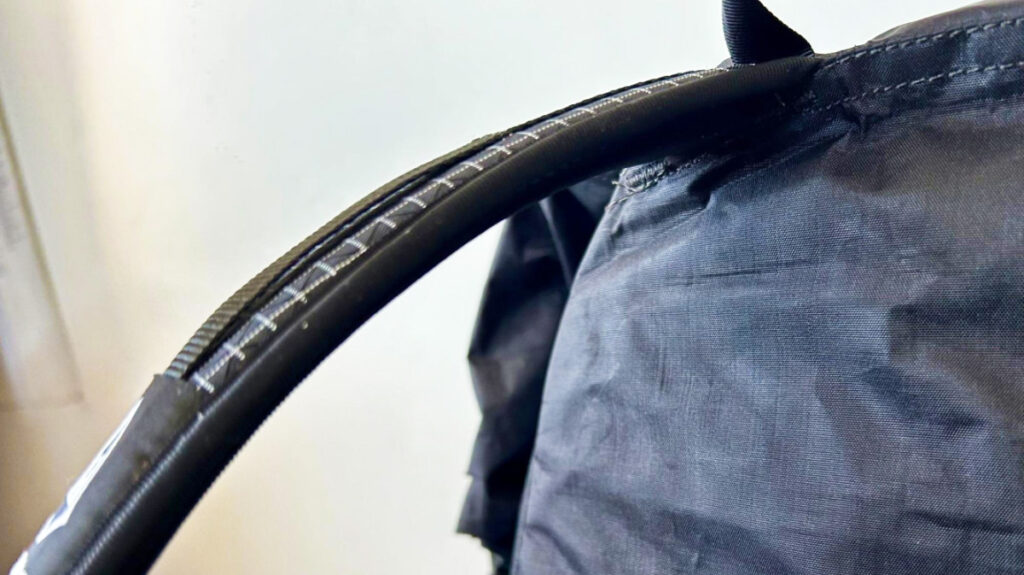 View of the shoulder straps of Hyperlite Mountain Gear Southwest Backpack