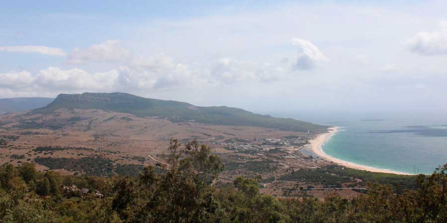 Overlooking view of an area in Spain