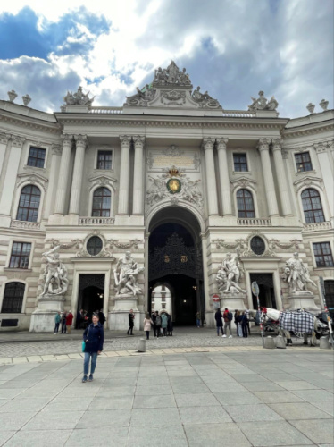 Front view of the Spanish Riding School in Vienna
