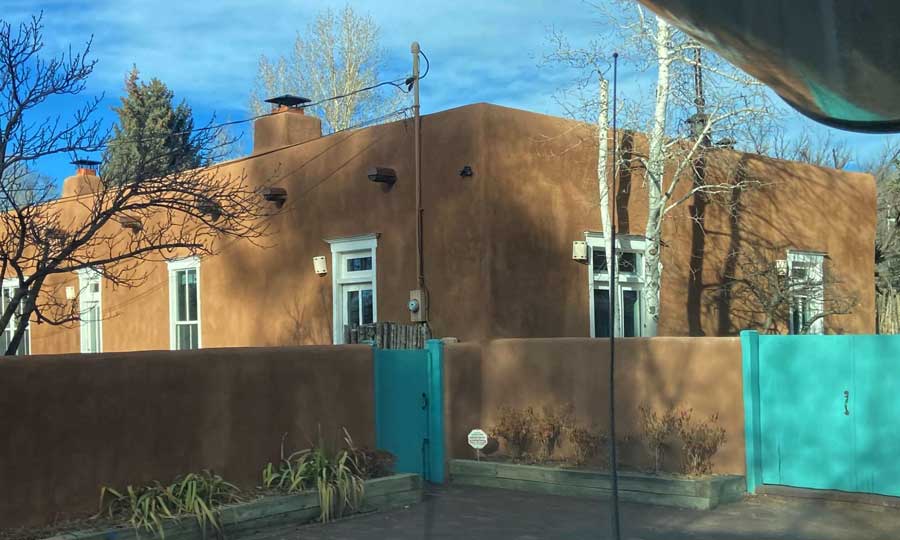 View of a Spanish-style rental house from the outside