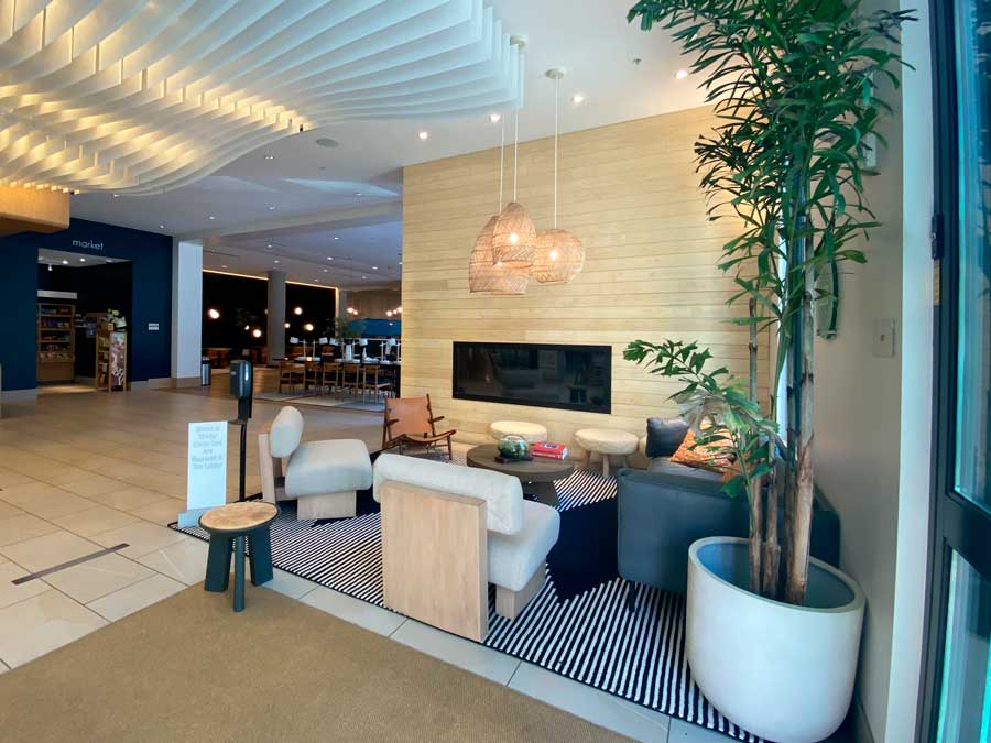 View of furniture inside the SpringHill Suites