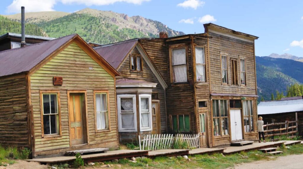 Old buildings at the St Elmo Ghost Town